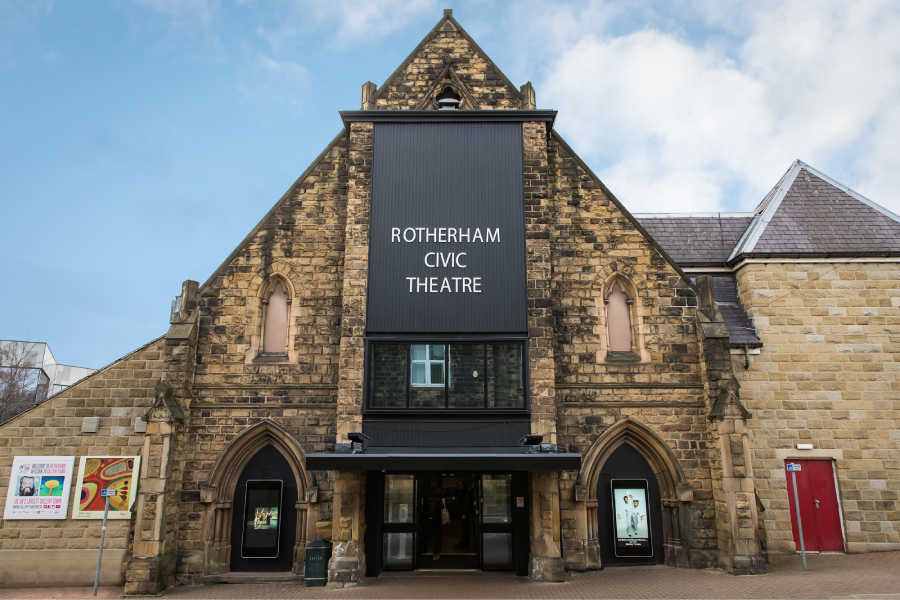 Front view of Rotherham Civic Theatre