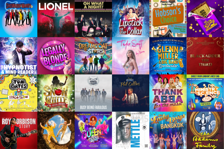 Montage of show posters