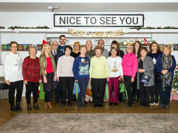 Group of volunteers in Civic Theatre foyer